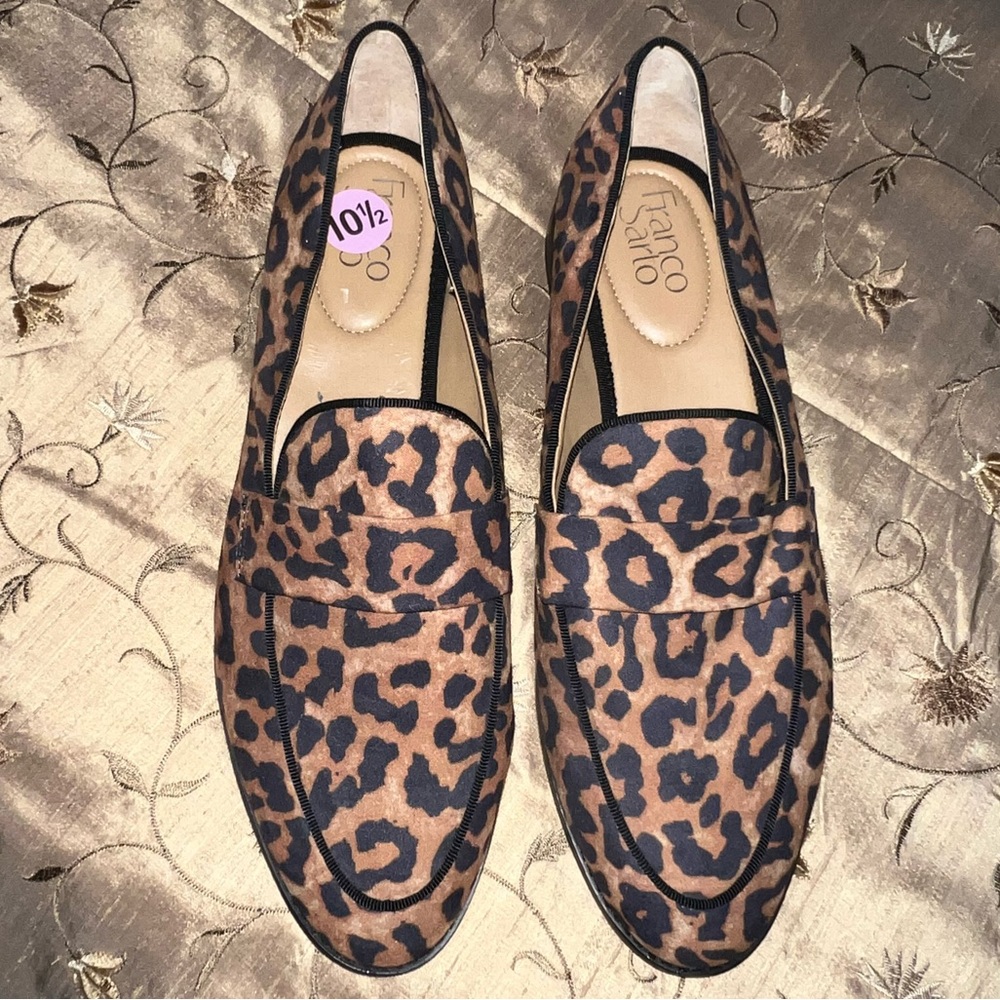 Franco Sarto Leopard Print Loafers